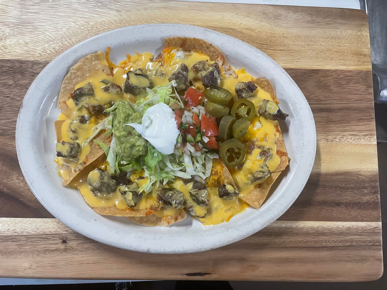 Fajita nachos prepared at Anita’s Tex-Mex Restaurant